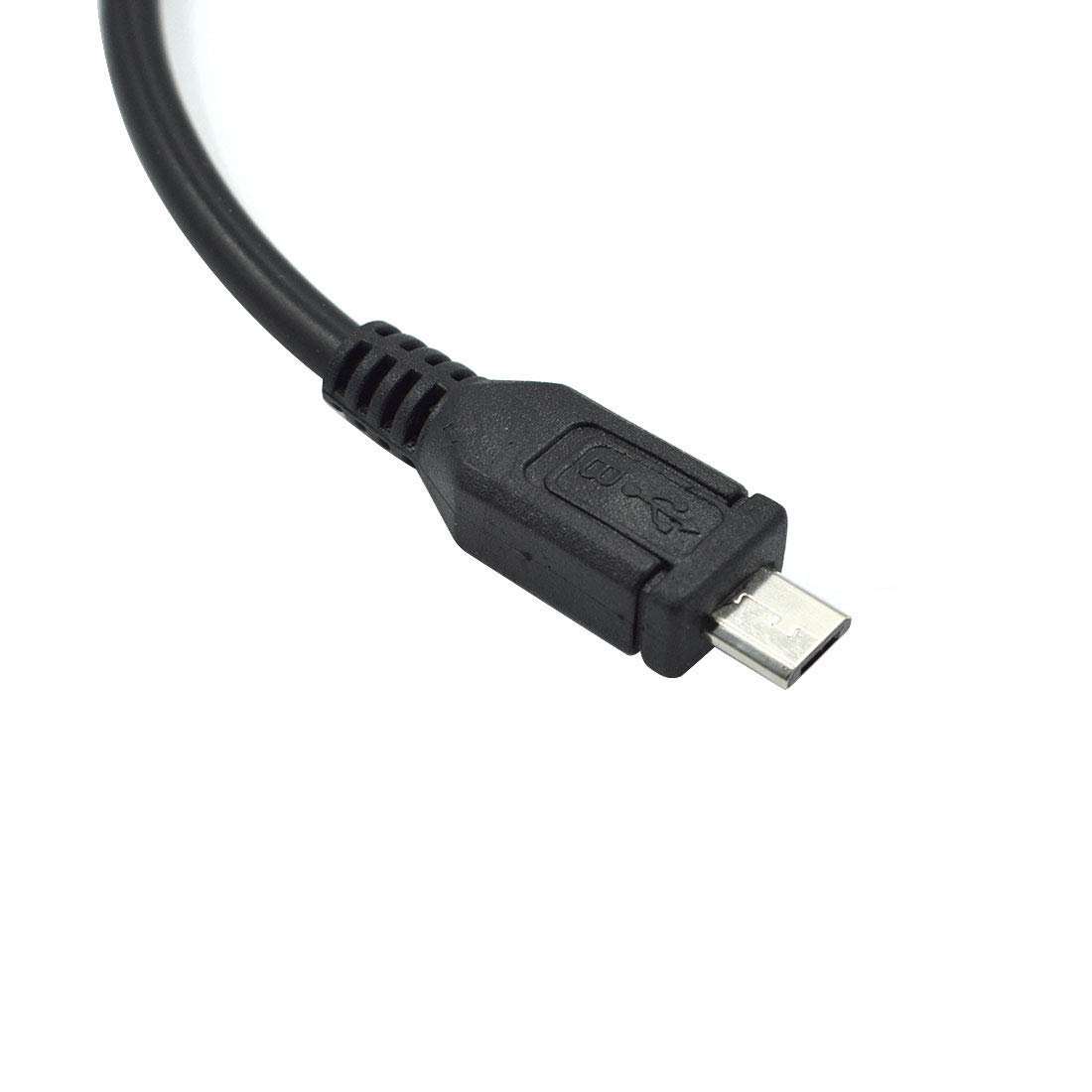 2Pcs Micro 5Pin Male to 3.5mm Female AUX Audio Cable Adapter - Compatible with Headset, Clip Mic, Microphone - High Quality Audio Extension Cord for Gaming, Recording, Podcasting, PC & Mobile Devices