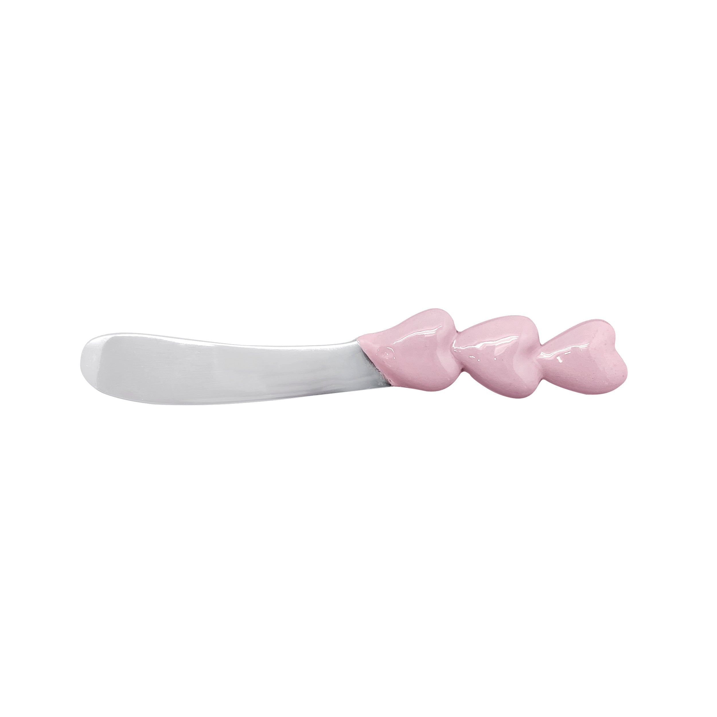 Pink Heart Spreader - Stainless Steel Butter Knife for Baking, Desserts & Cheese | Perfect for Valentine's Day, Weddings & Romantic Breakfasts