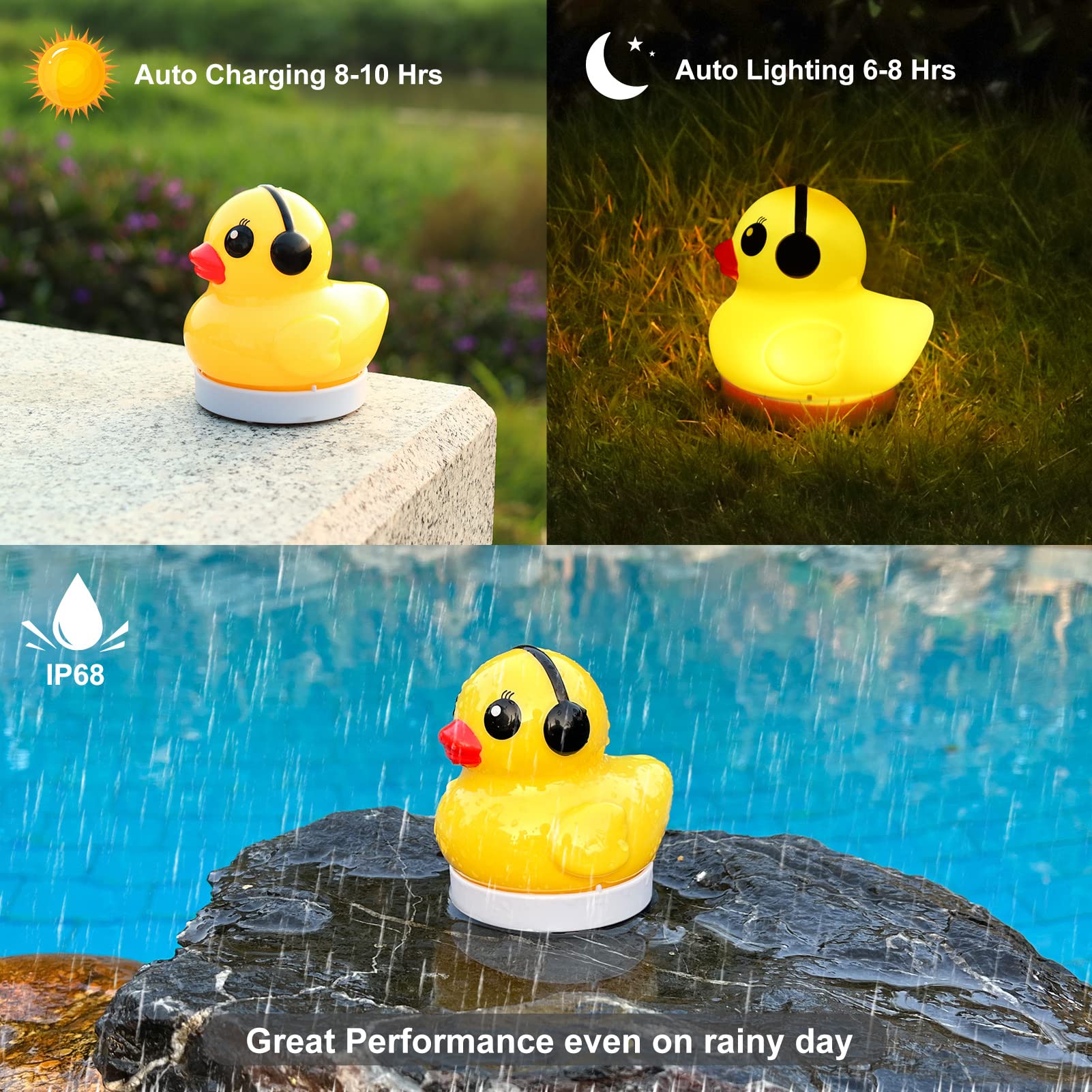 Solar Floating Pool Lights - 4PCS 3