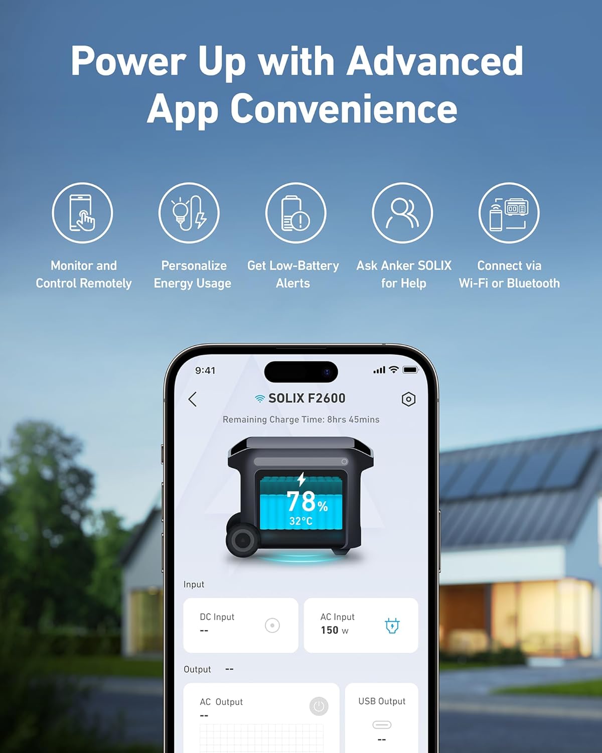 Anker SOLIX F2600 Portable Power Station 2560Wh 2400W Solar Generator - Backup Power for Home, Camping, RV & Emergency Use