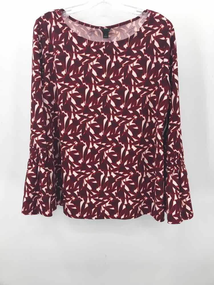 Pre-Owned Ann Taylor Red Blouse Size Large - Perfect for Work, Office & Casual Wear