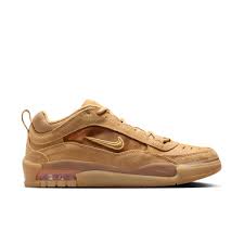 Nike SB Air Max Ishod Skateboarding Shoes - Flax/Wheat & Safety Orange Colorway | Durable & Comfortable for Skateboarding, Casual Wear & Street Fashion