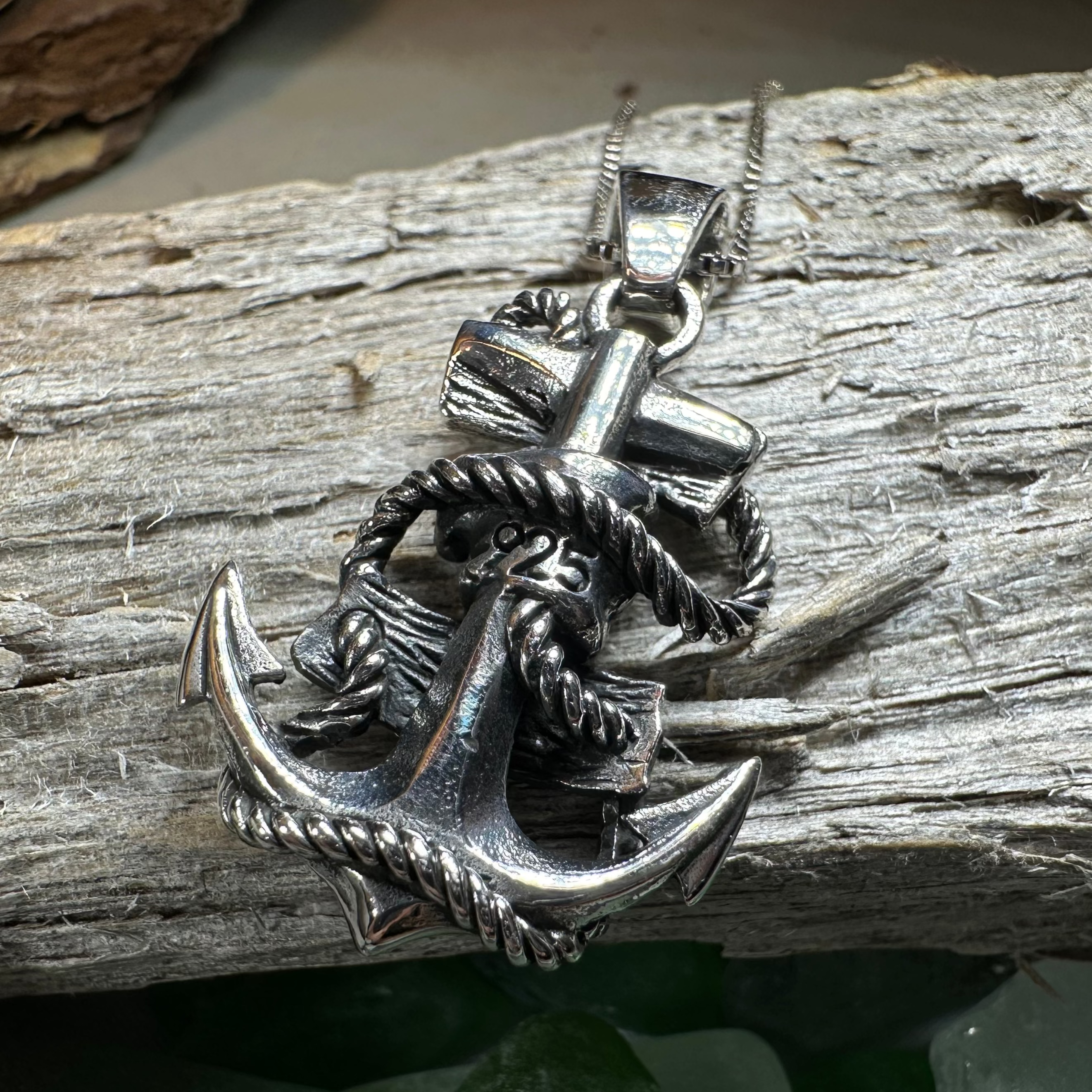 Hold Fast Anchor Necklace - Nautical Jewelry for Men & Women - Perfect for Sailors, Beach Lovers & Marine Enthusiasts