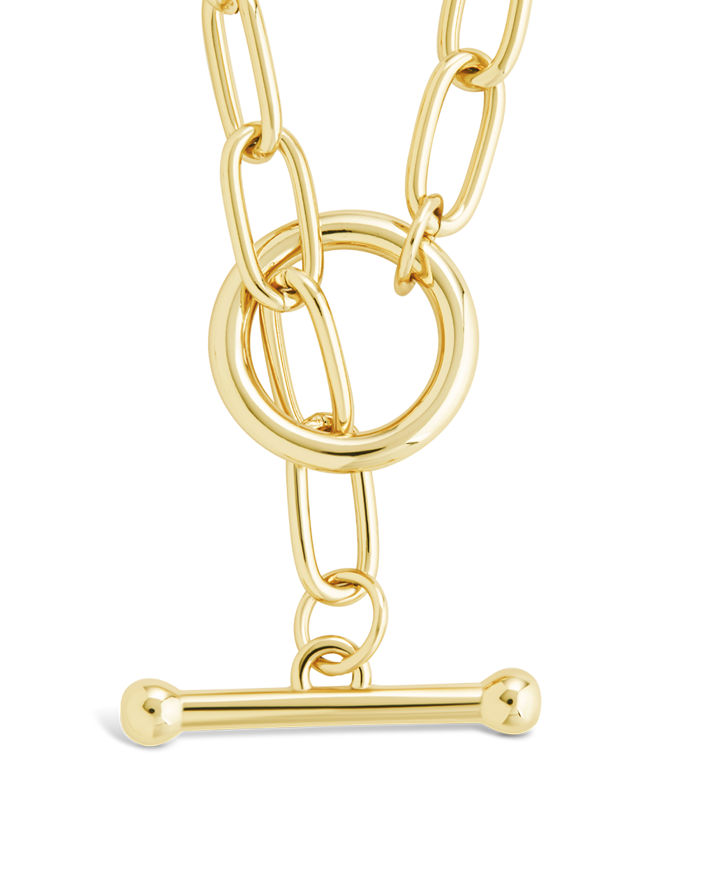 Stylish Ledger Paperclip Toggle Necklace - Elegant Silver Jewelry for Women | Perfect for Office, Party & Everyday Wear
