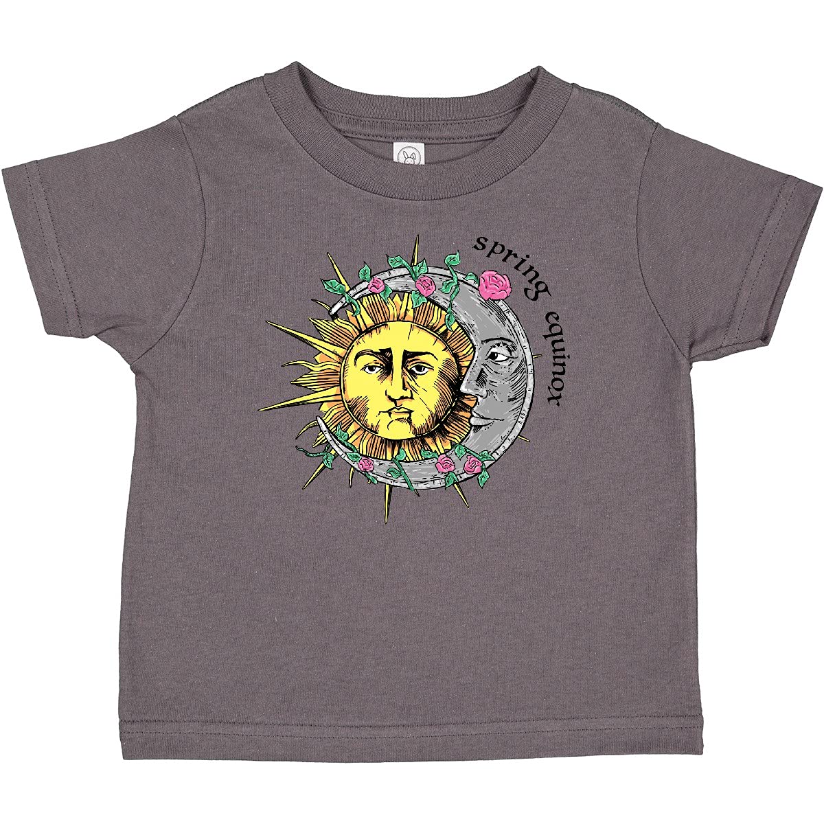 Inktastic 1st Day of Spring Sun and Moon Equinox Baby T-Shirt - Cute Spring Outfit for Toddlers & Infants - Perfect for Spring Celebrations, Easter, and Seasonal Photoshoots