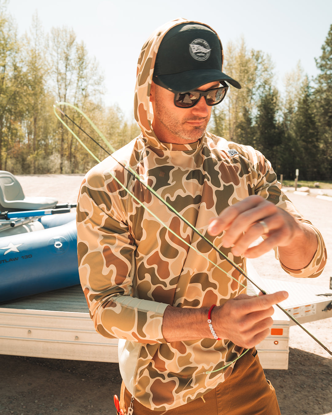 Northfork Hoodie - Duck Camo Print Men's & Women's Pullover Sweatshirt | Warm Fleece Lined for Outdoor Hunting, Camping & Casual Wear