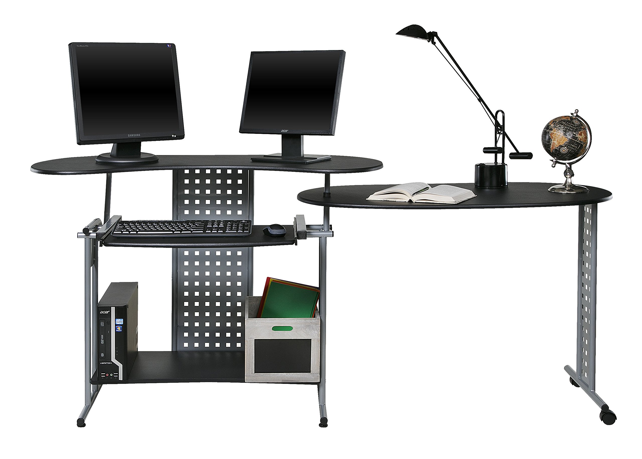 OneSpace Regallo Black Computer Desk for Home Office