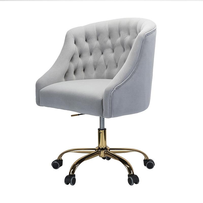 Penelope Velvet Tufted Office Chair - Ergonomic Executive Desk Chair with Lumbar Support - Perfect for Home Office, Gaming & Workspace Comfort