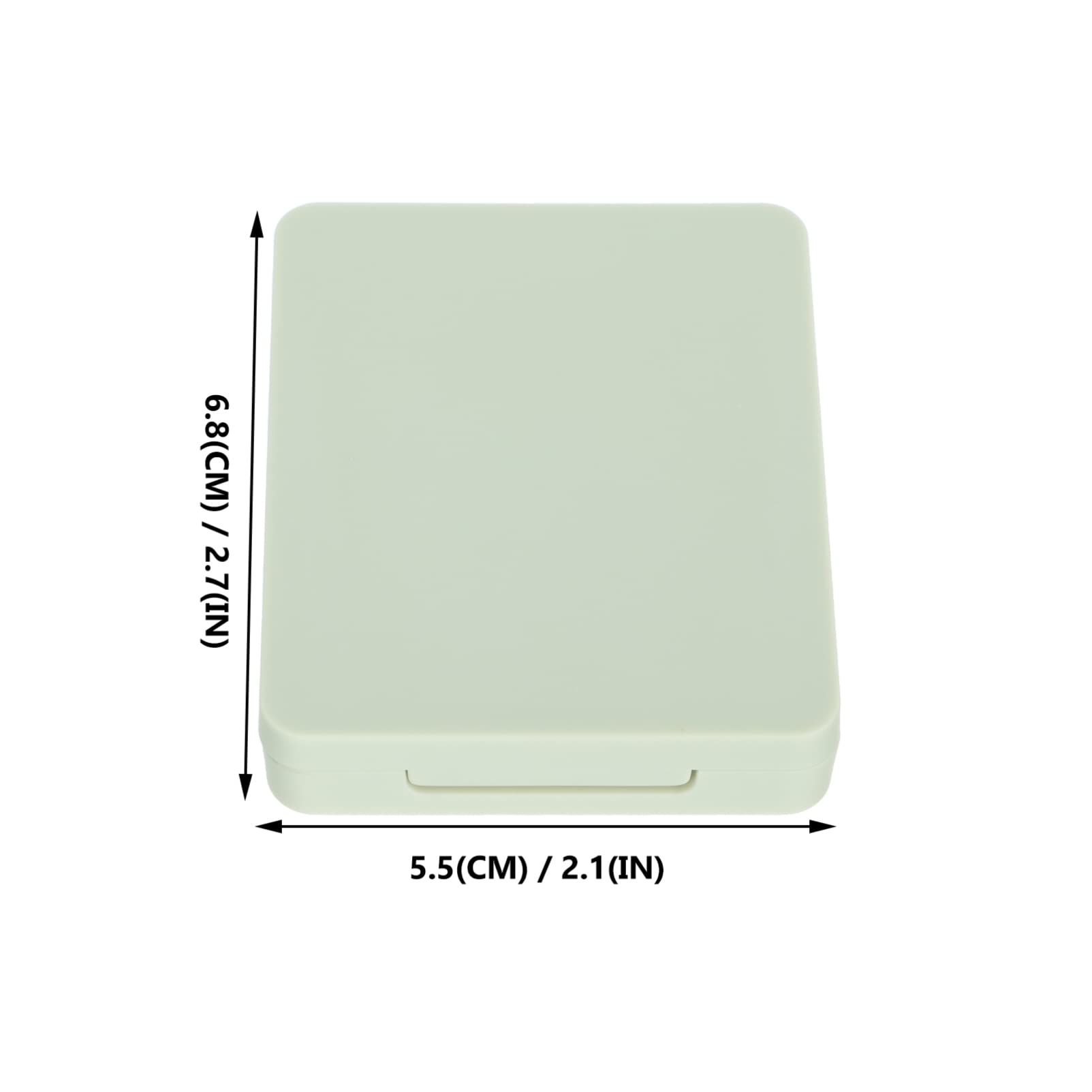 Lurrose 2-Pack Refillable Blush & Eyeshadow Palette - Empty Pressed Powder Case with Rubber Seal for Makeup Artists & Travel | DIY Cosmetic Kit, Highlighter & Blusher Storage Solution