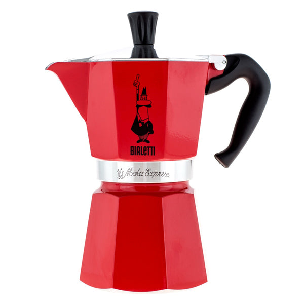 Bialetti MokaPot Express Stovetop Espresso Maker - 3 Cup Italian Coffee Pot, Durable Aluminum Construction (Choose Your Color) - Perfect for Home, Office & Camping Coffee Brewing