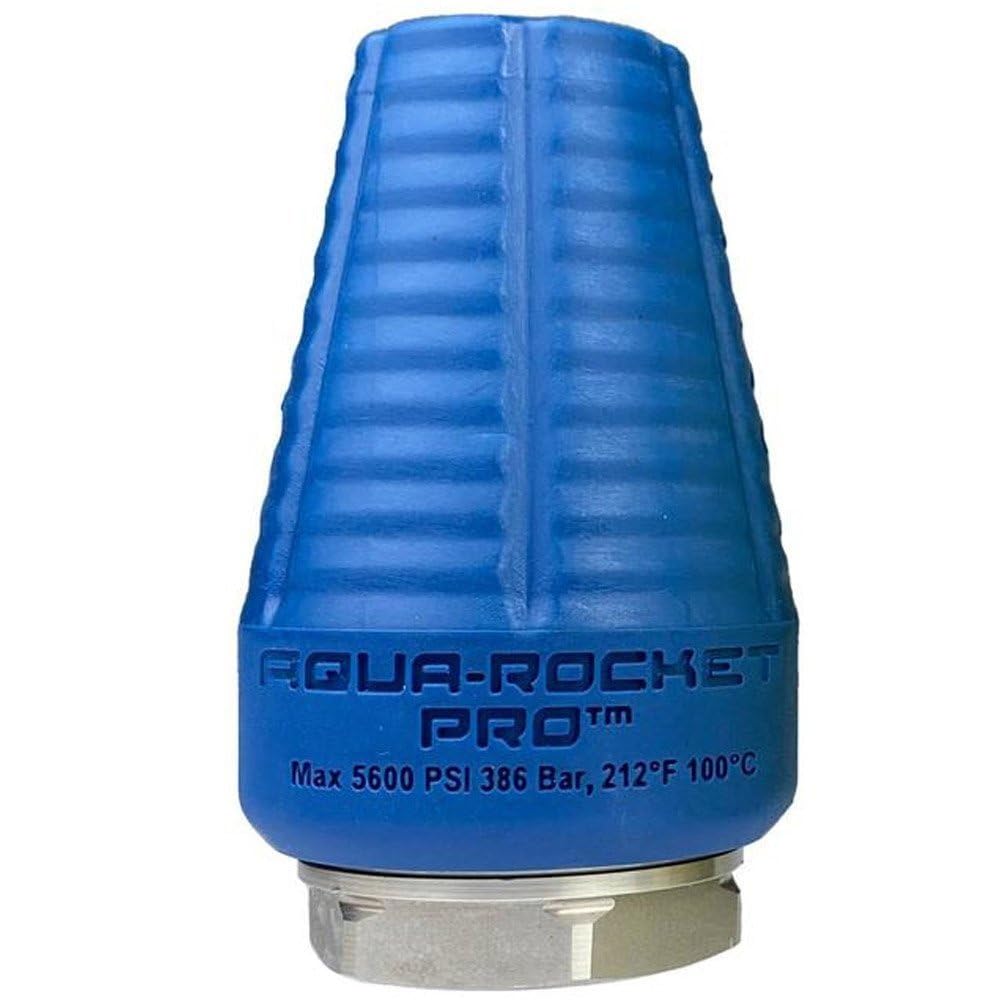 Hydra-Flex Aqua-Rocket Pro Industrial Turbo Pressure Washer Nozzle - 5600 PSI High Power Cleaning for Concrete, Driveways & Heavy Duty Surfaces