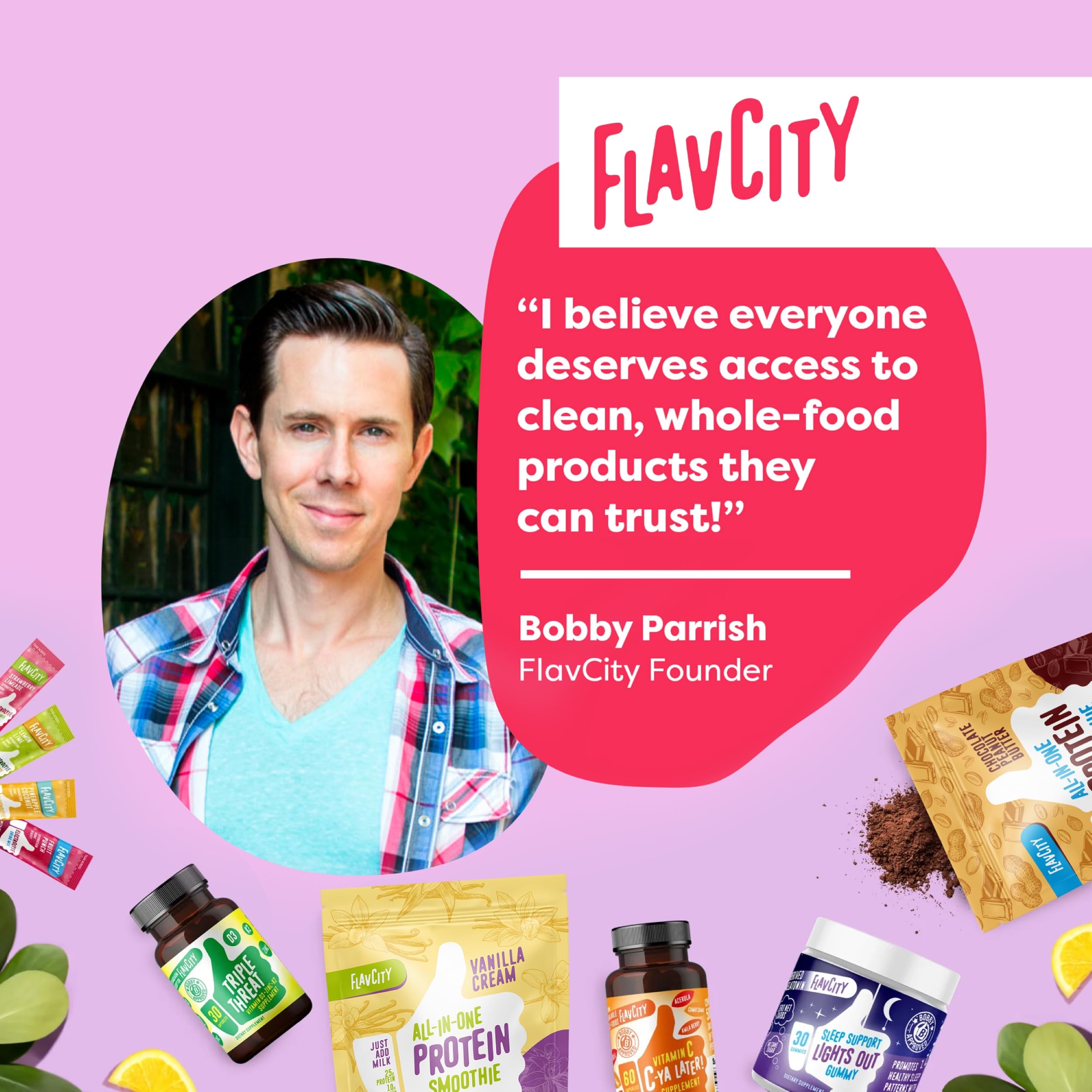 FlavCity All-in-One Protein Smoothie Powder Variety Pack (5 Single Serve Packets) - 100% Grass-Fed Whey Protein with 25g Protein & 10g Collagen - Gluten-Free Pre & Post Workout Drink - Perfect for Gym Recovery, Weight Loss & Healthy Breakfast Smoothies