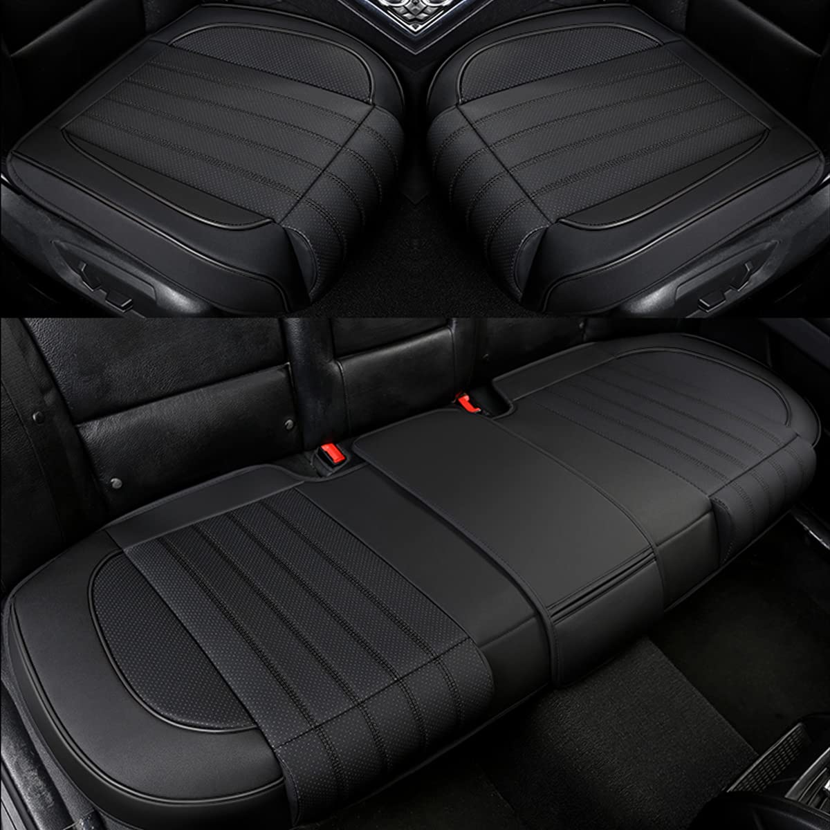 Premium Car Seat Covers Set - Universal Fit for SUV, Sedan & Truck - Soft Skin-Friendly Auto Cushion Protector - 5-Piece Rear Seat Cover for Baby & Pet Protection - Perfect for Family Road Trips & Daily Commutes