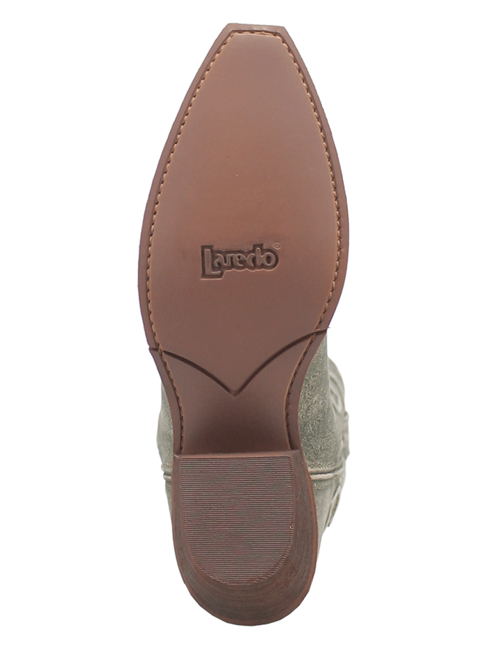 Laredo 52199 Women's REVA Leather Boots - Green | Comfortable & Stylish Western Boots for Cowgirls, Rodeo, and Everyday Wear