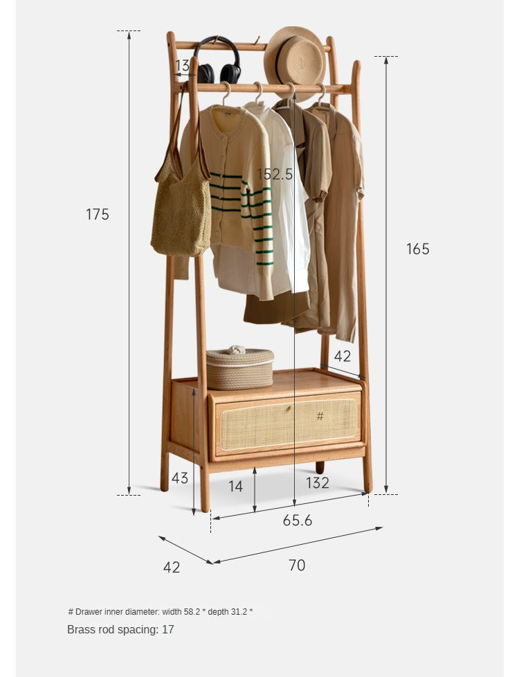 Premium Oak Solid Wood Clothes Hanger Rack - Heavy Duty Wooden Coat Hangers for Closet Organization - Perfect for Wardrobe, Laundry Room & Hotel Use