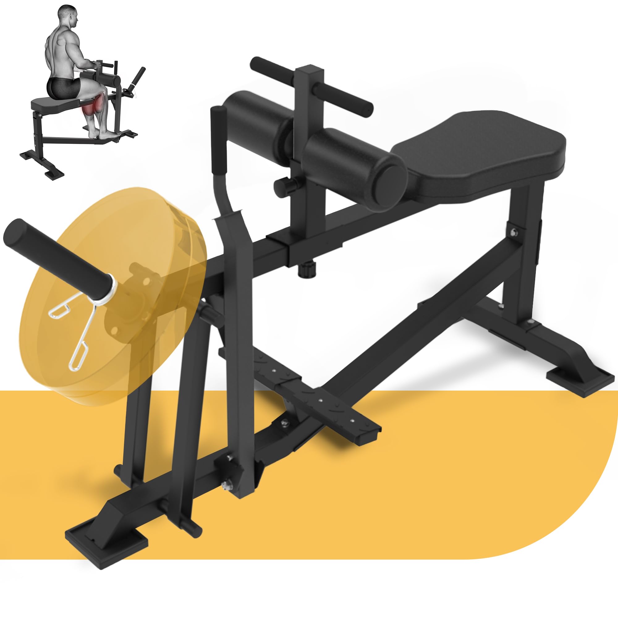 **Seated Calf Raise Machine for Home Gym - Adjustable Calf Workout Equipment for Strength Training | Perfect for Home Fitness & Leg Muscle Toning**