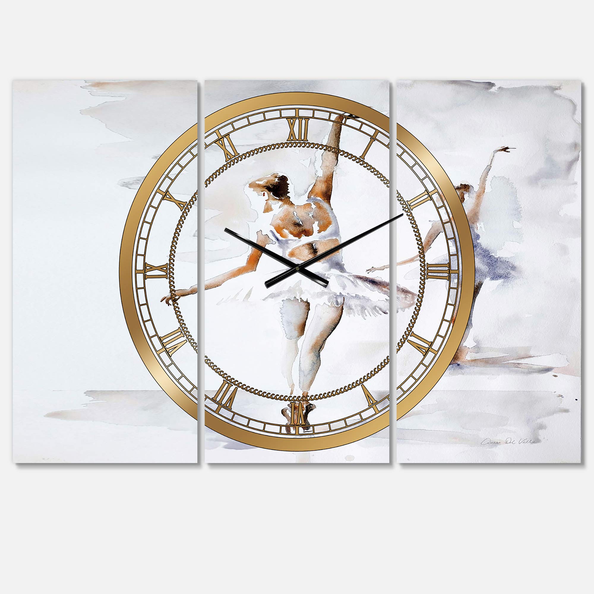 Designart Kissing Cardinals Round Metal Wall Clock - Cottage Style Wall Art for Home, Living Room, Bedroom & Office Decor | Perfect for Farmhouse, Rustic & Vintage Interior Design