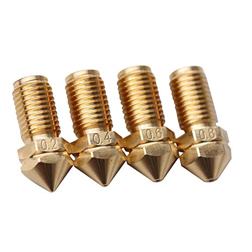 4-Pack Brass 3D Printer Nozzles - 3.0mm Print Cores Compatible with Ultimaker 3, Ultimaker 3 Extended & Ultimaker S5 - Perfect for High-Precision Printing & Rapid Prototyping