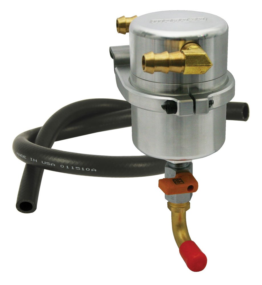Moroso 85486 High Performance Air/Oil Separator Catch Can for Ford Mustang 4.6L GT (2005-2010) - Reduces Engine Sludge & Improves Performance - Perfect for Street Racing & Performance Upgrades