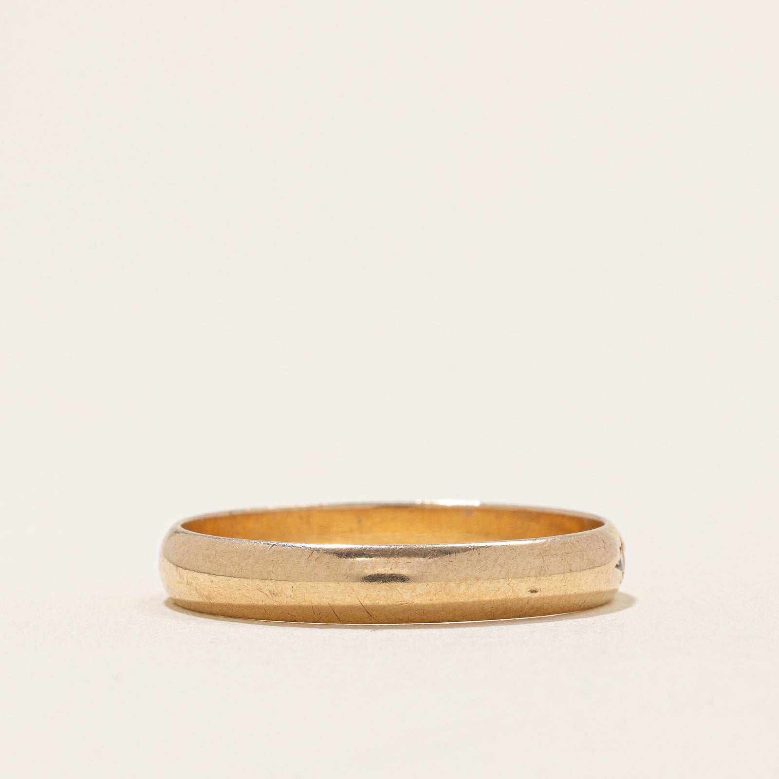 0.01ct Single Stone Diamond Wedding Band Ring - Size 12 | Elegant & Durable for Engagement, Anniversary & Special Occasions
