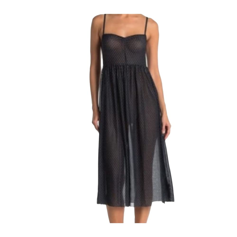 Free People Madeline Slip Sheer Dress - Black Lace Flowy Maxi Dress for Women | Perfect for Beach Vacations, Date Nights & Summer Parties