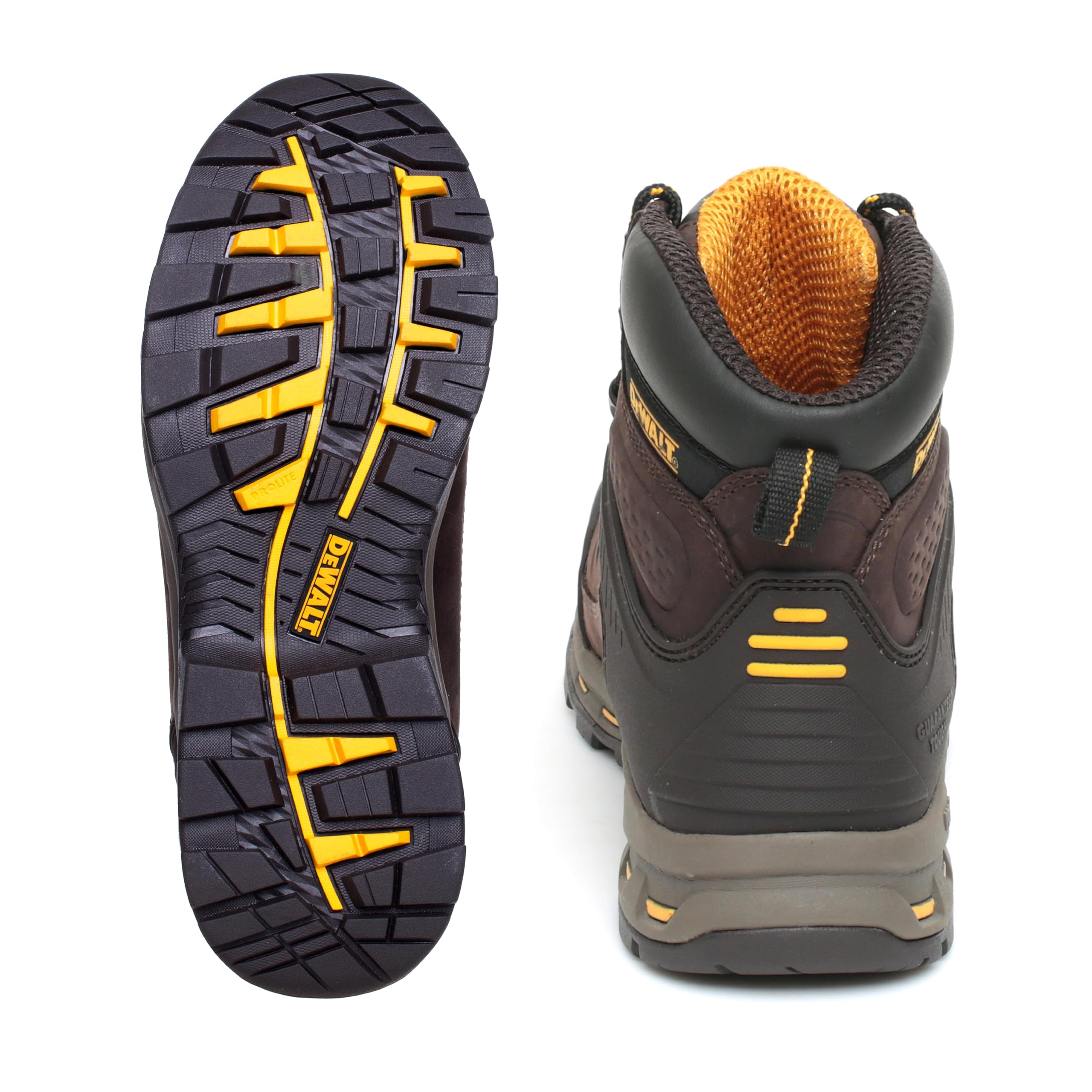 **DeWalt KIRKSVILLE PRO-LITE Brown Safety Boots - Men's Work Boots with Steel Toe, Slip & Oil Resistant - Ideal for Construction, Warehouse & Industrial Work**