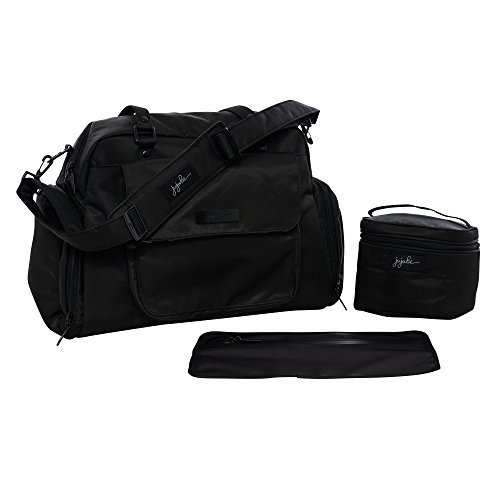 JuJuBe Be Pumped Insulated Breast Pump Bag - Black Onyx Collection | Stylish & Functional Pumping Accessory for Working Moms & Travel
