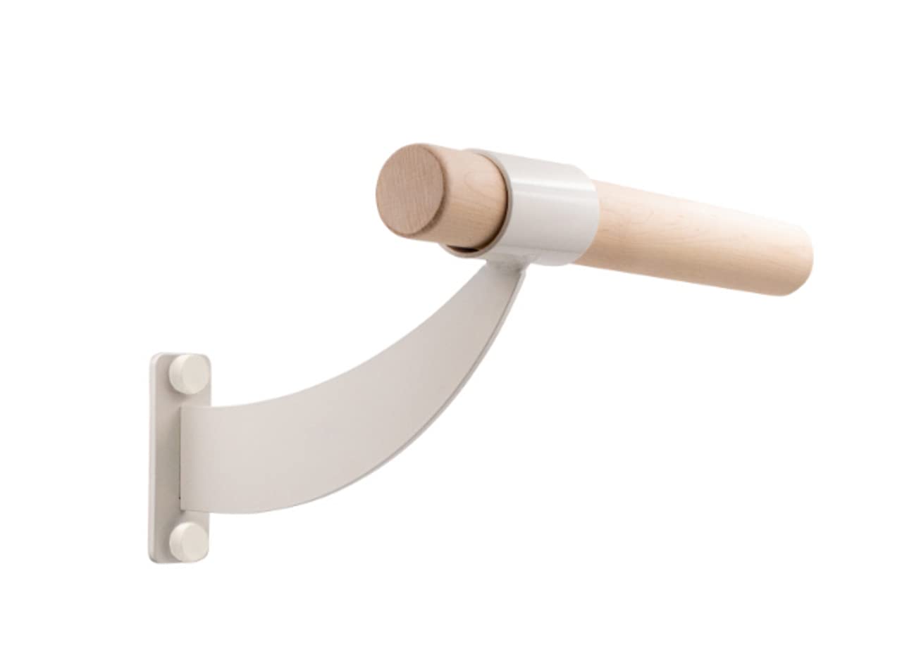 VITA Barre Wall-Mounted Single Ballet Barre - Classic WB15 Solid Wood Fixed Height Exercise Bar | Made in USA for Home, Studio & Gym | Kids & Adults Dance, Fitness, Pilates Training | Perfect for Ballet Practice, Stretching & Barre Workouts