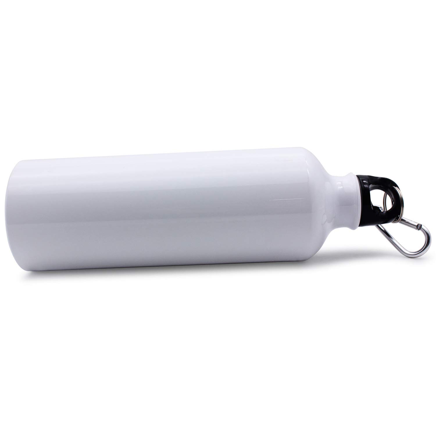 60pcs 750ml White Sublimation Aluminum Sports Water Bottles - Bulk Blank Heat Press Printing Travel Water Bottles for Gym, Hiking, Camping & Outdoor Activities