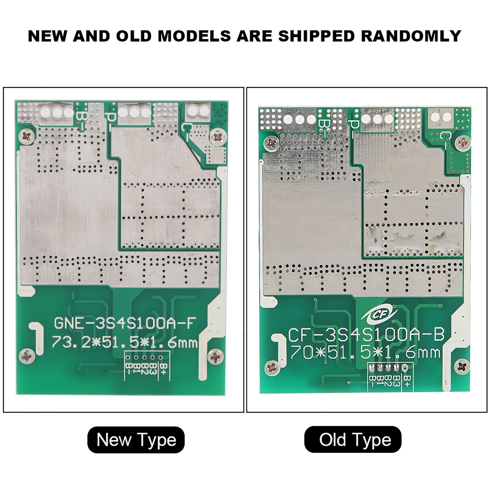4S 100A 12V BMS Board for LiFePO4 Battery - Solar & EV Charging