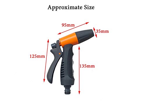 2-Pattern Garden Hose Nozzle Sprayer - Heavy Duty Water Gun for Car Washing, Lawn Watering & Garden Sprinkling | Perfect for Outdoor Cleaning, Plant Care & Vehicle Maintenance