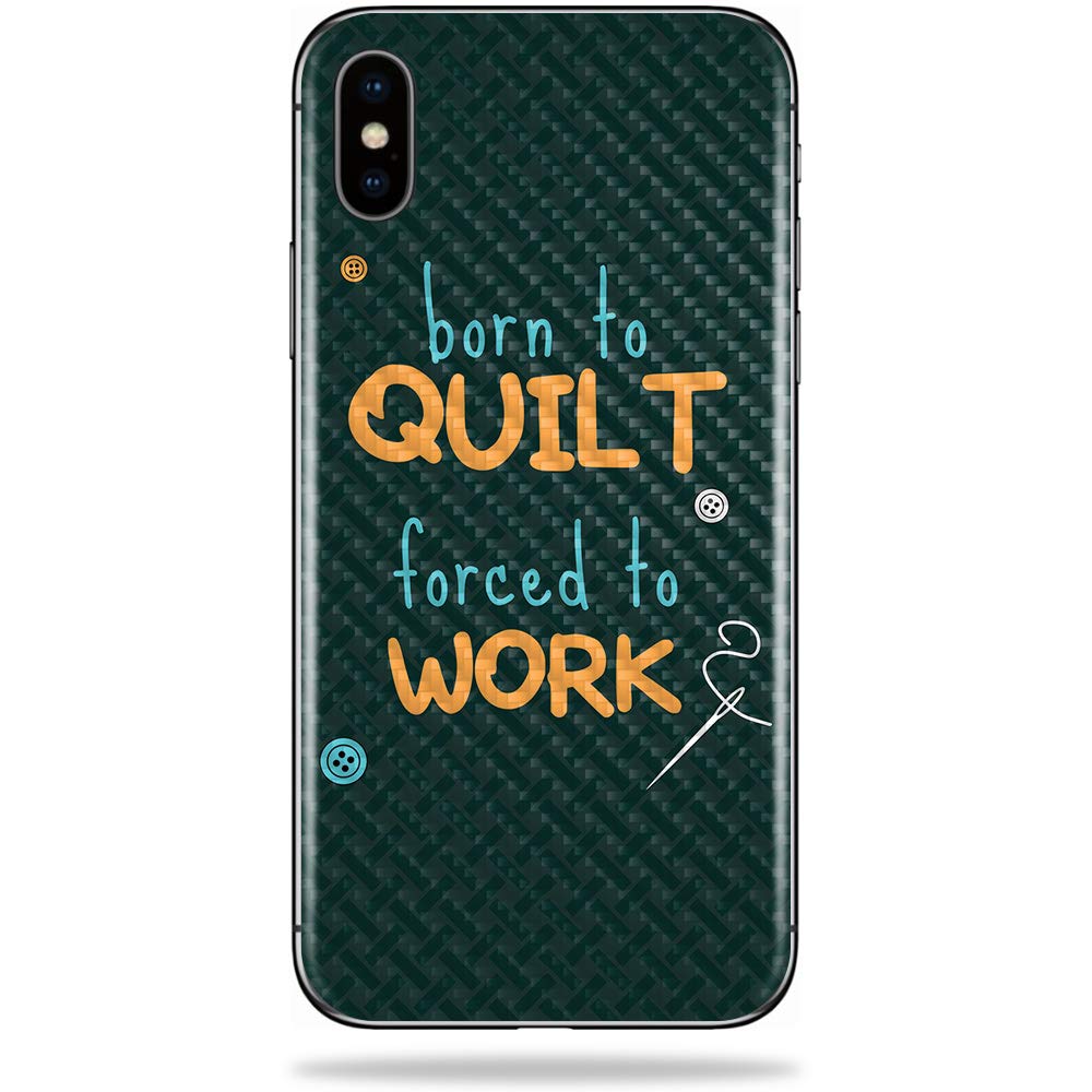 Premium Carbon Fiber Skin for Apple iPhone X - Protective & Durable Textured Cover | Easy to Apply & Remove | Made in USA | Perfect for Daily Use, Travel & Style Protection