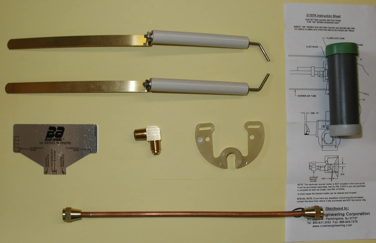 Wayne 31157 Tune Up Kit - 2 Electrode Set for HS Blue Angel Oil Burner | Replacement & Maintenance