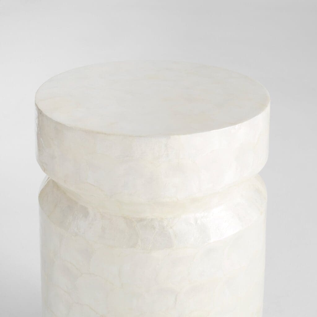 Cyan Design 11573 Triton White Side Table - Modern Accent Table for Living Room, Bedroom, or Office Decor