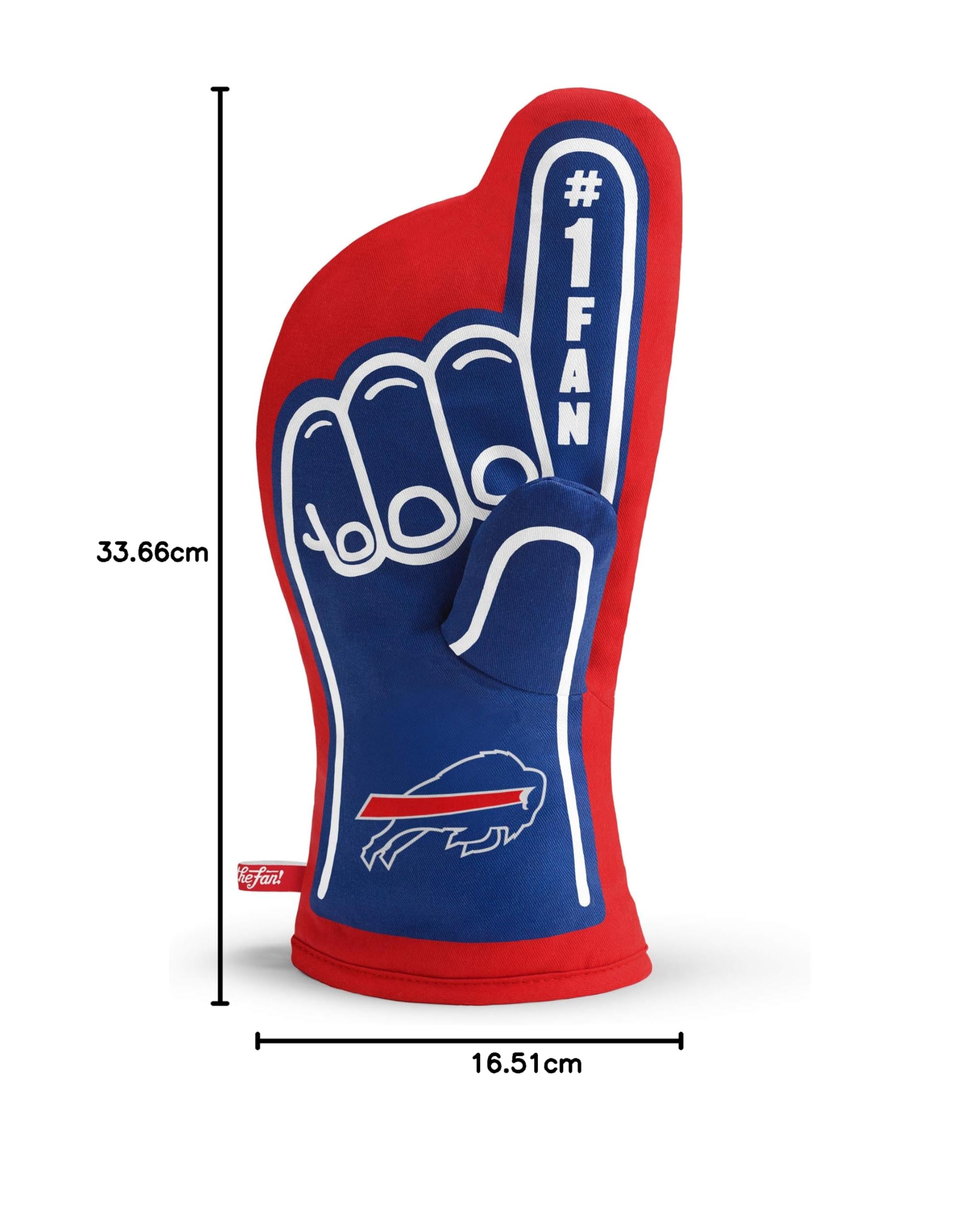 NFL Team Logo Unisex Oven Mitt - Heat Resistant Kitchen Glove for Baking, Grilling & Cooking - Perfect for Football Fans & Home Chefs
