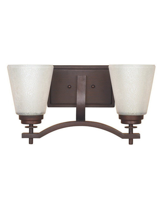 Designer Fountain Lighting 81602 TU Harlow Collection Two-Light Bathroom Vanity Wall Sconce in Tuscana Bronze Finish - Perfect for Modern Bathroom & Powder Room Decor