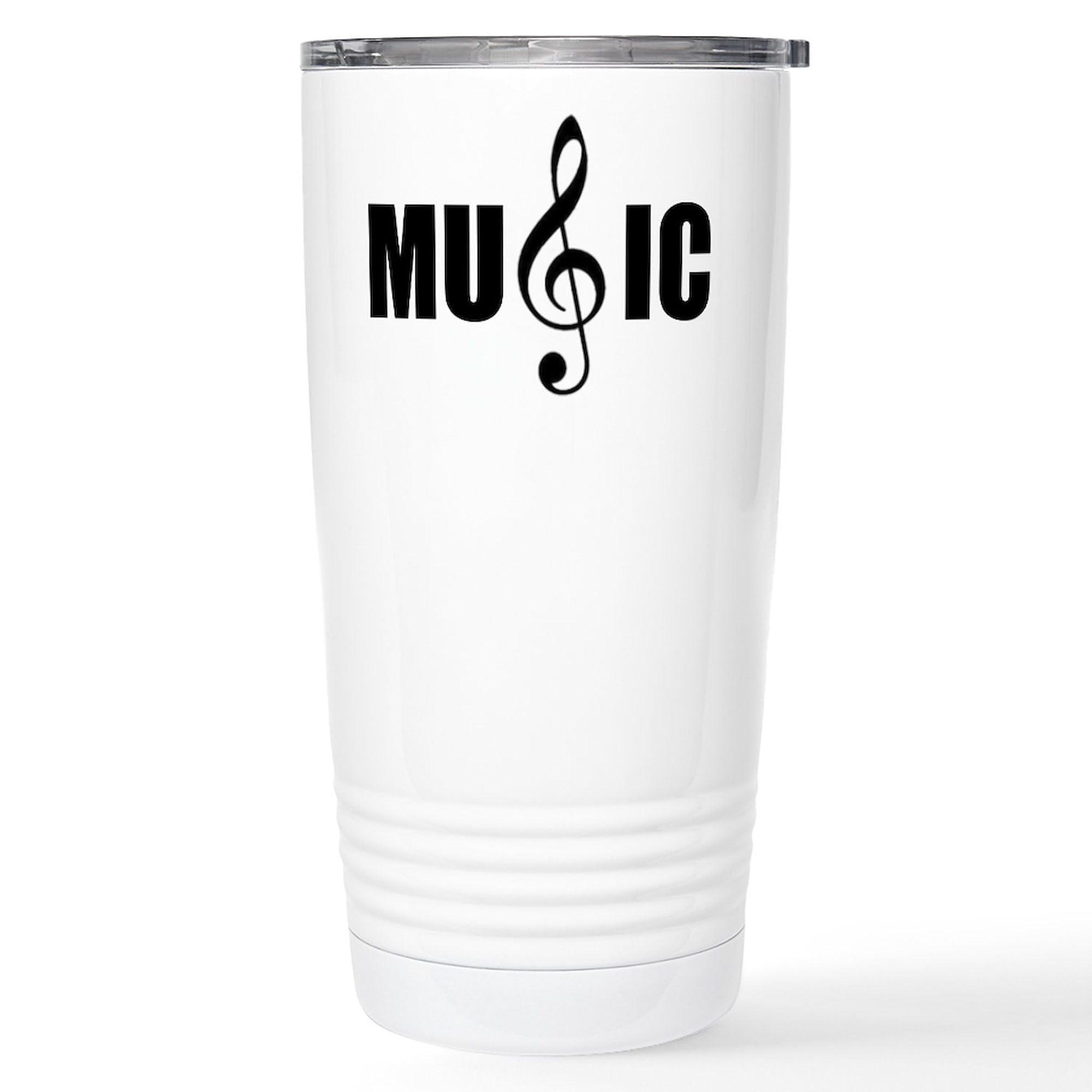 20 oz Insulated Stainless Steel Travel Coffee Mug - Music Themed Vacuum Tumbler for Hot & Cold Drinks | Perfect for Commuting, Office, Camping & Gifts