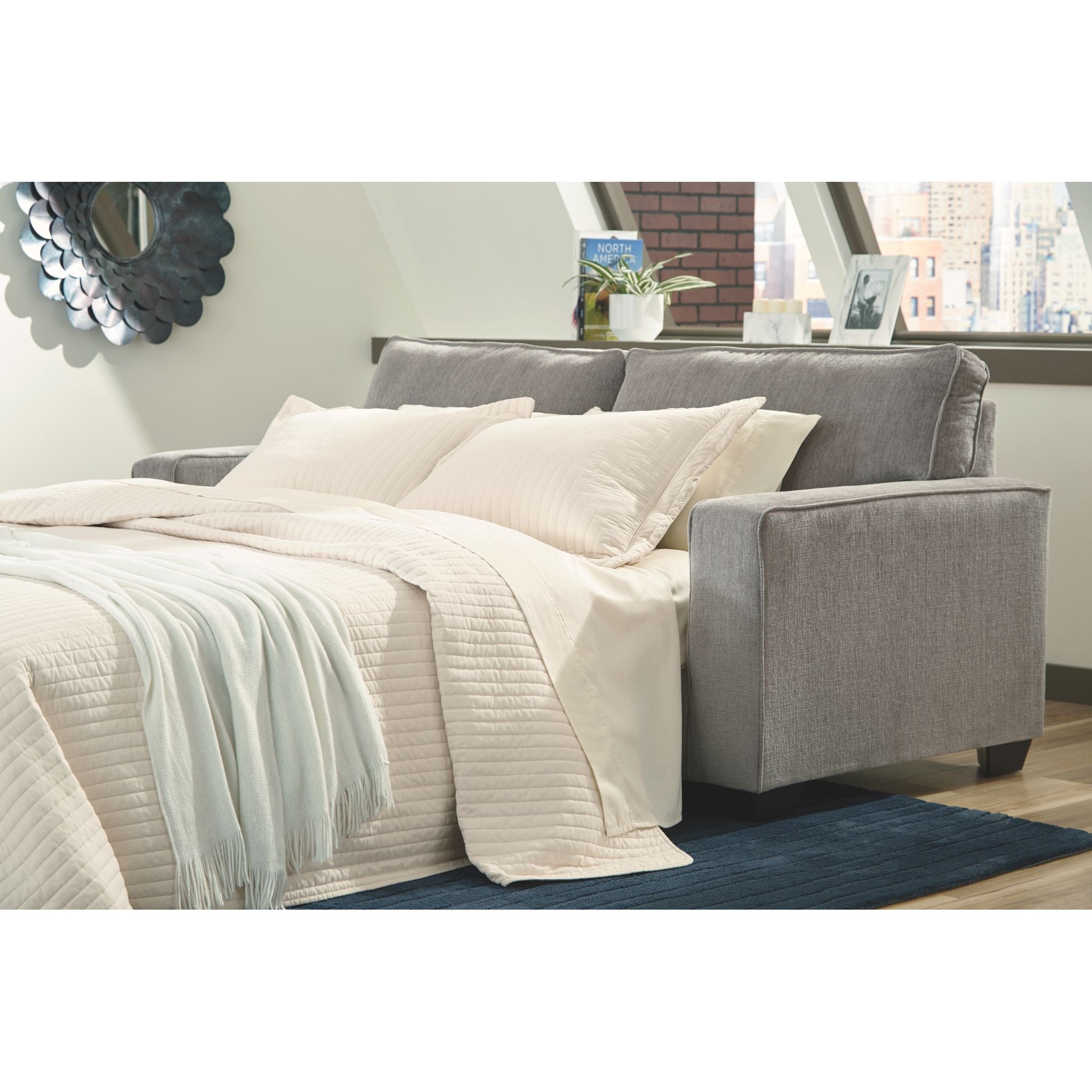 Altari Queen Sofa Bed - Convertible Sleeper Sofa with Storage, Comfortable Pull-Out Couch for Small Spaces | Perfect for Guest Rooms, Apartments & Home Offices