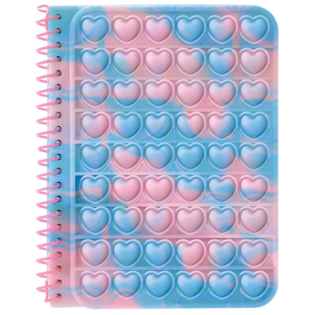 iScream Pop It Journal - Stress Reliever Fidget Toy Notebook for Kids & Adults - Perfect for Anxiety Relief, School, Office & Travel