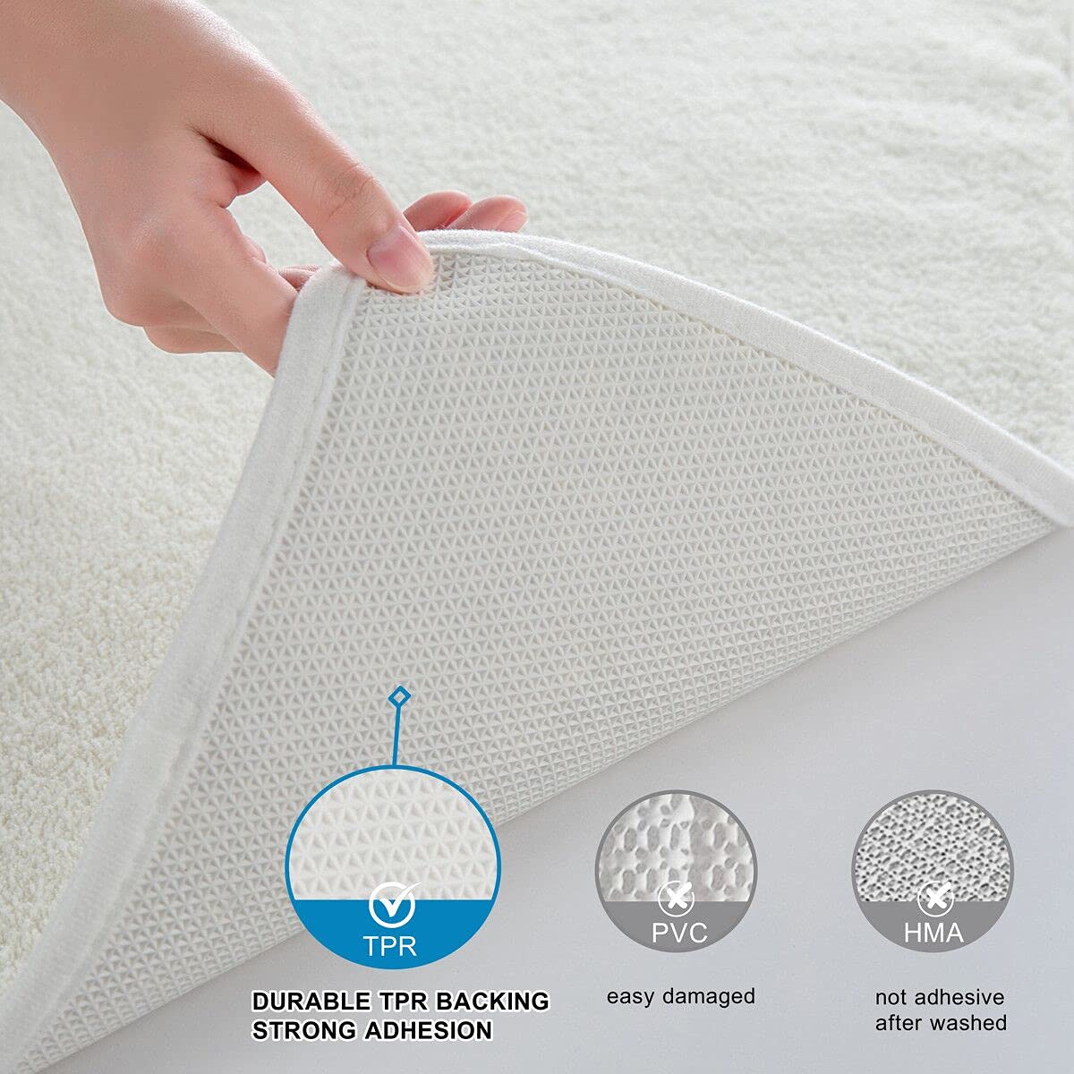Manfei Musical Note Bath Rug - Ultra Soft Non-Slip Bathroom Floor Mat, Absorbent Plush Music Theme Carpet (16x24 Inches) - Perfect for Bathroom Decor, Kids' Playroom & Music Lover Gifts
