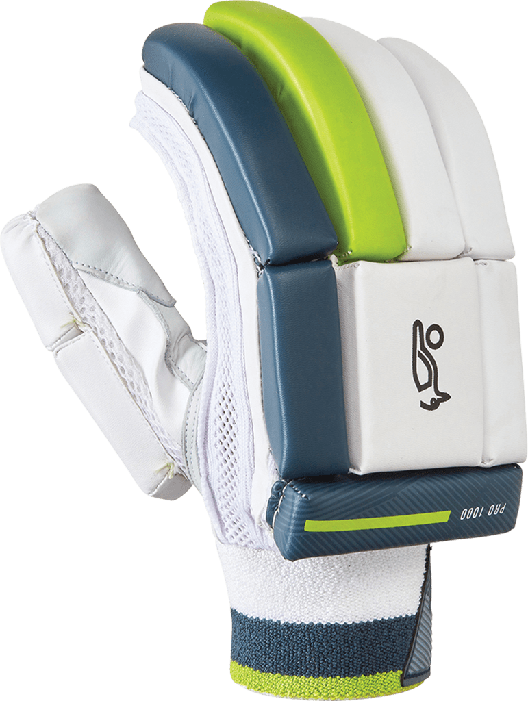 Kookaburra Kahuna Pro 1000 Cricket Batting Gloves - Right Hand (RH) - Premium Leather Protection for Cricket Players - Perfect for Practice & Competitive Matches