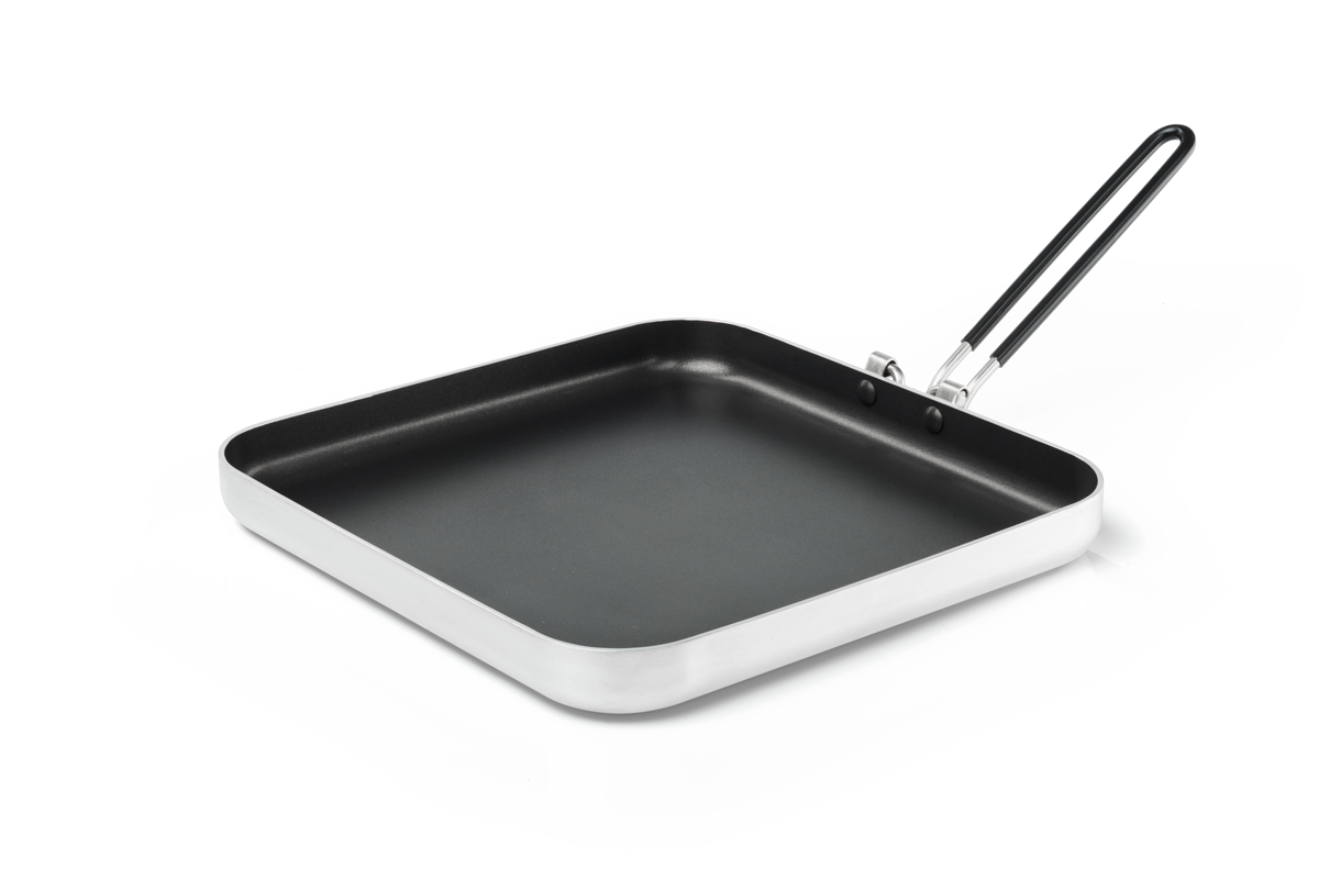 Premium Bugaboo Ceramic 10-Inch Square Fry Pan - Nonstick Skillet for Perfect Pancakes, Eggs & Grilled Cheese - Ideal for Breakfast Cooking & Family Meals