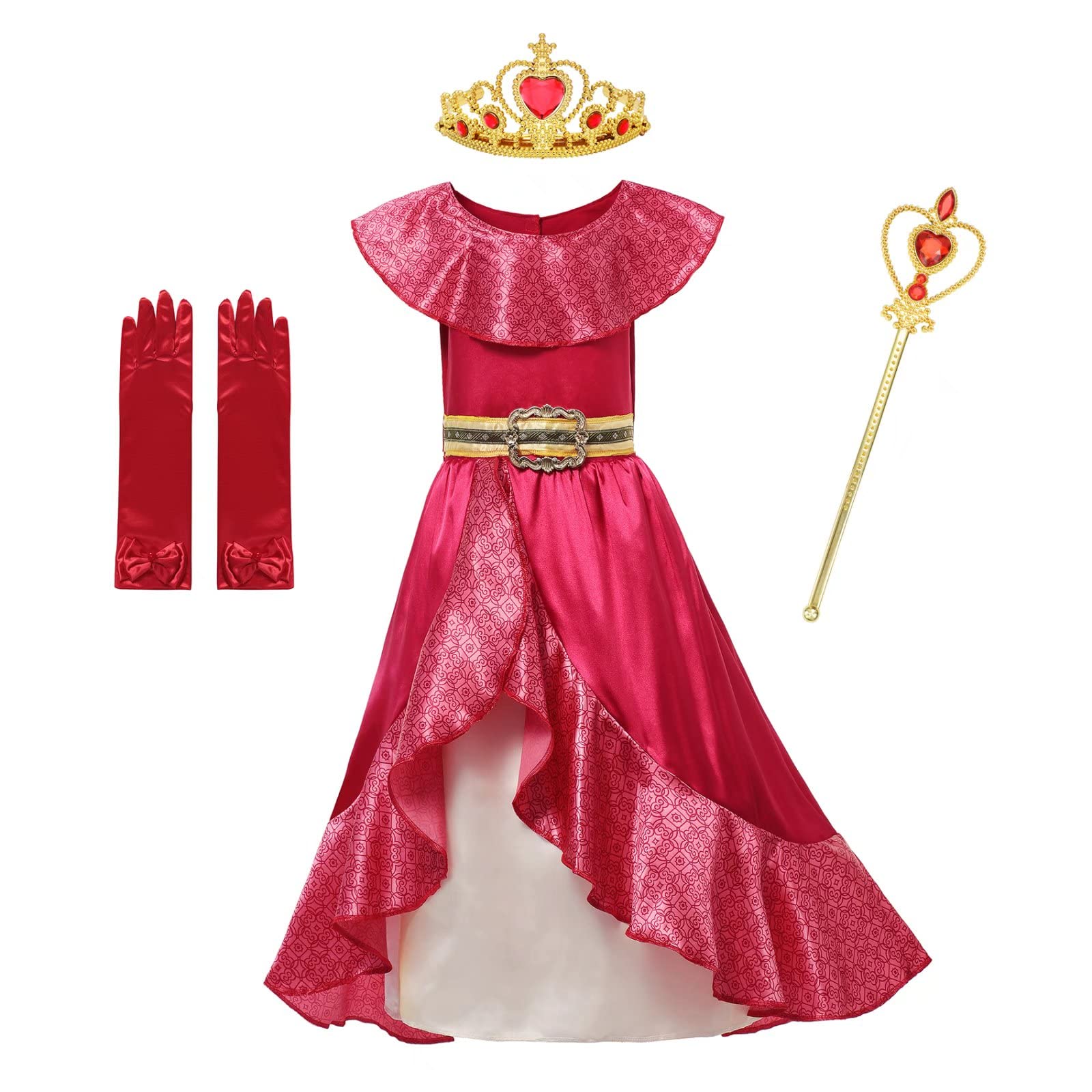 Princess Costume for Girls - Toddler & Baby Dress Up Outfit with Accessories for Halloween, Christmas & Fancy Parties | Perfect for Cosplay, Role Play & Special Occasions