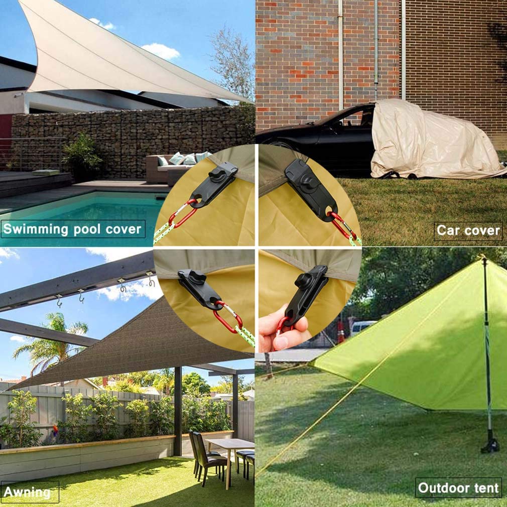 Heavy Duty Tarp Clips for Camping, Canopy & Car Covers - Outdoor Fasteners