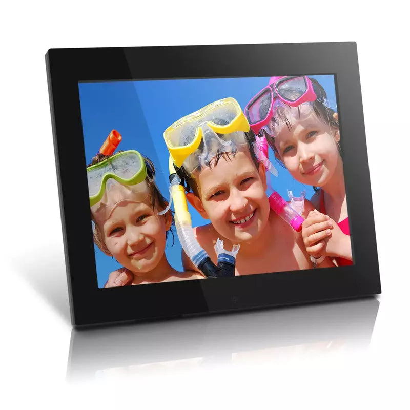 Aluratek 15 Inch Digital Photo Frame with 4GB Built-in Memory - Perfect for Home Decor, Office Display & Gift Giving