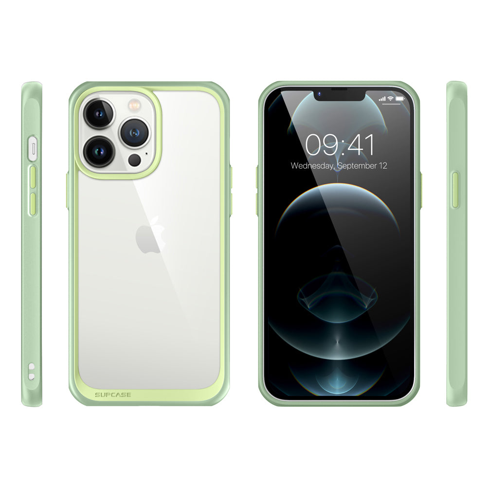 iPhone 13 Pro Case 6.1 Inch - Slim Clear Protective Cover with Shock Absorption | Unicorn Beetle Style in Mint Green | Perfect for Everyday Use, Travel & Outdoor Activities