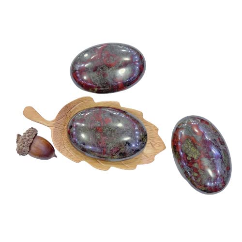Natural Oval Palm Crystal Healing Stone for Massage & Relaxation