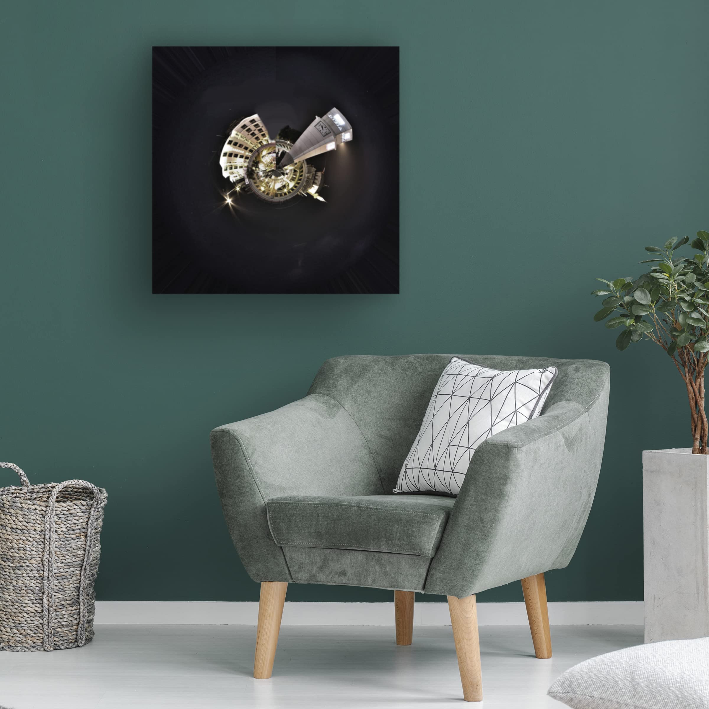 Trademark Fine Art 'Istanbul' Canvas Wall Art Print by Yaman Hendawi - Stunning Cityscape Painting for Living Room, Bedroom & Office Decor