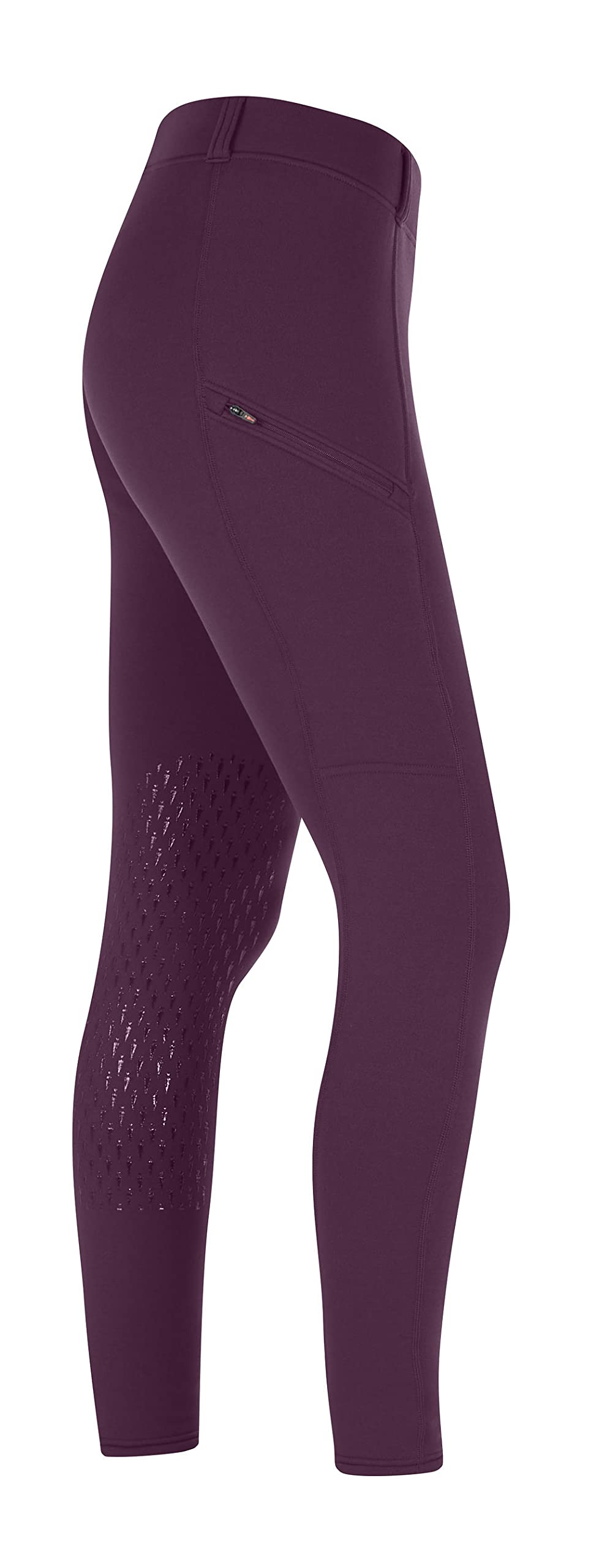 Kerrits Kids Power Stretch Knee Patch Pocket Tight - Comfortable & Durable Riding Pants for Young Equestrians - Perfect for Horseback Riding Lessons & Competitions
