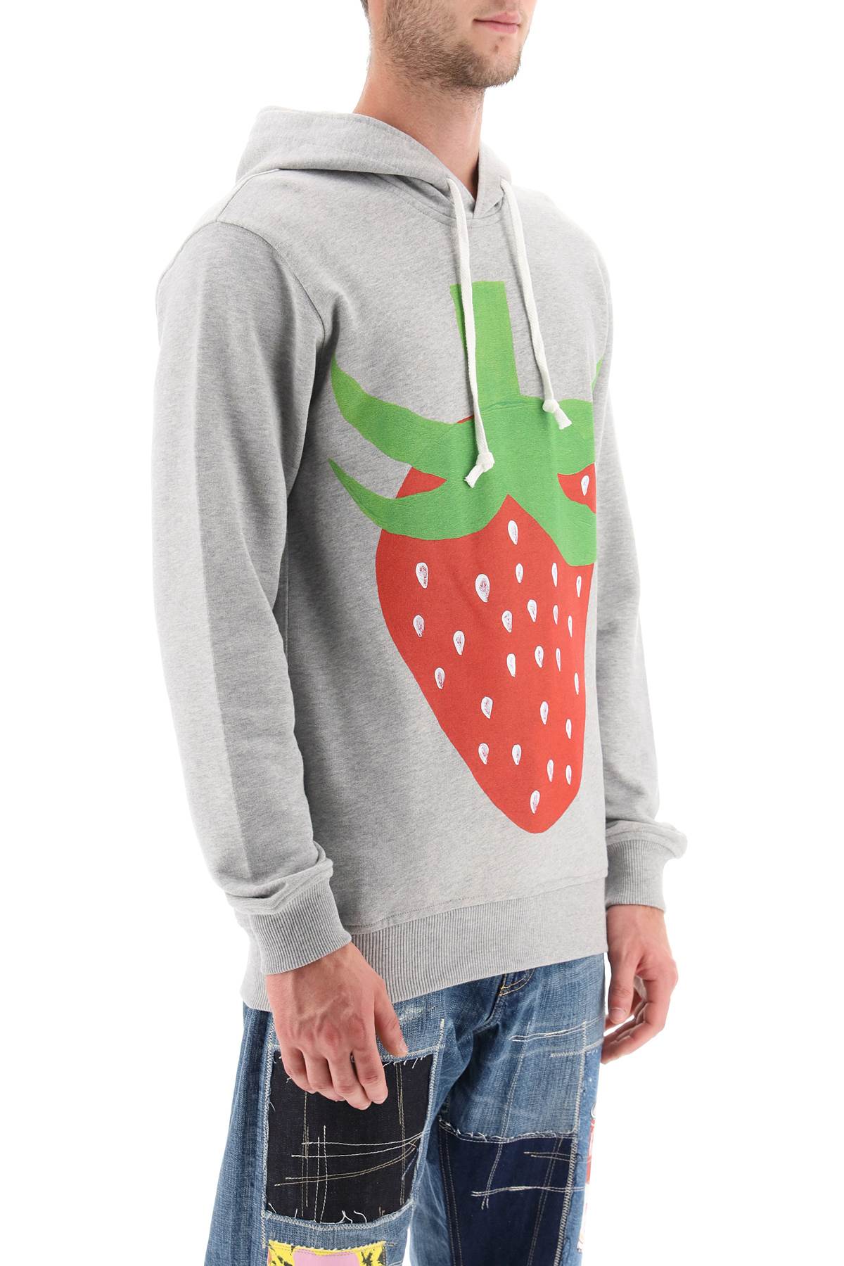 Comme des Garcons Shirt Strawberry Print Hoodie - Stylish Unisex Pullover for Streetwear & Casual Outfits